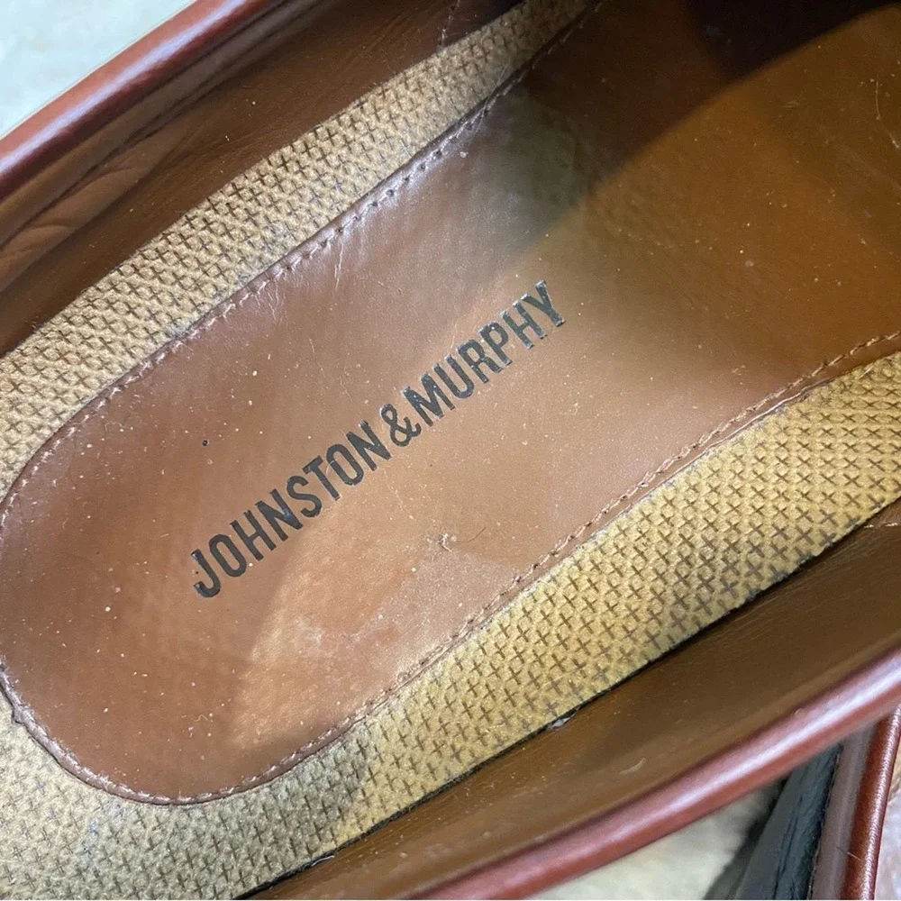 Johnson and Murphy Aragon Il Kiltie‎ Tassel Loafer Men's 11.5 Brown Black Shoe